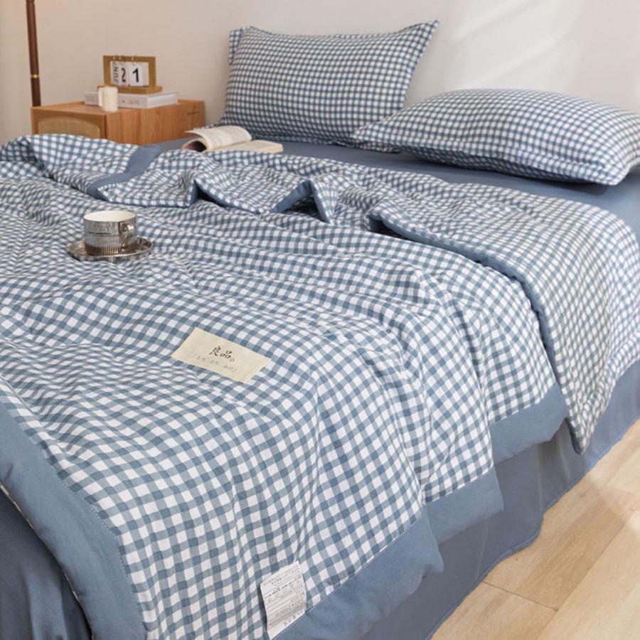 Летнее хлопковое одеяло с кондиционером, стираемое в машине одеяло с двойным охлаждением, двухстороннее очень большое одеяло