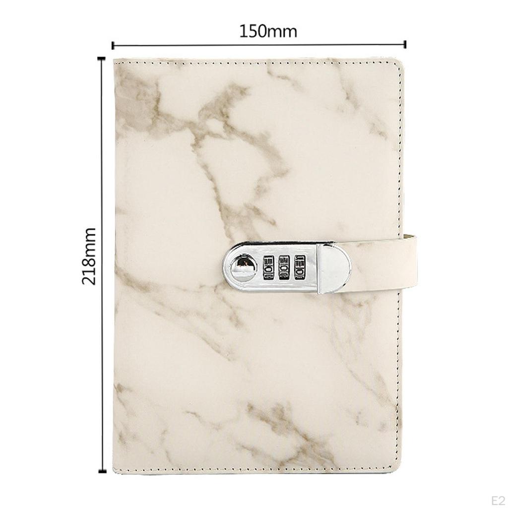 Дневник с блокировкой, 100 листов/200 страниц, журнал с блокировкой паролем для мужчин и женщин