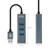 Hub USB 4 Ports - NANOCABLE - 10.16.4402 - USB 3.0 - Gris - Installation simple