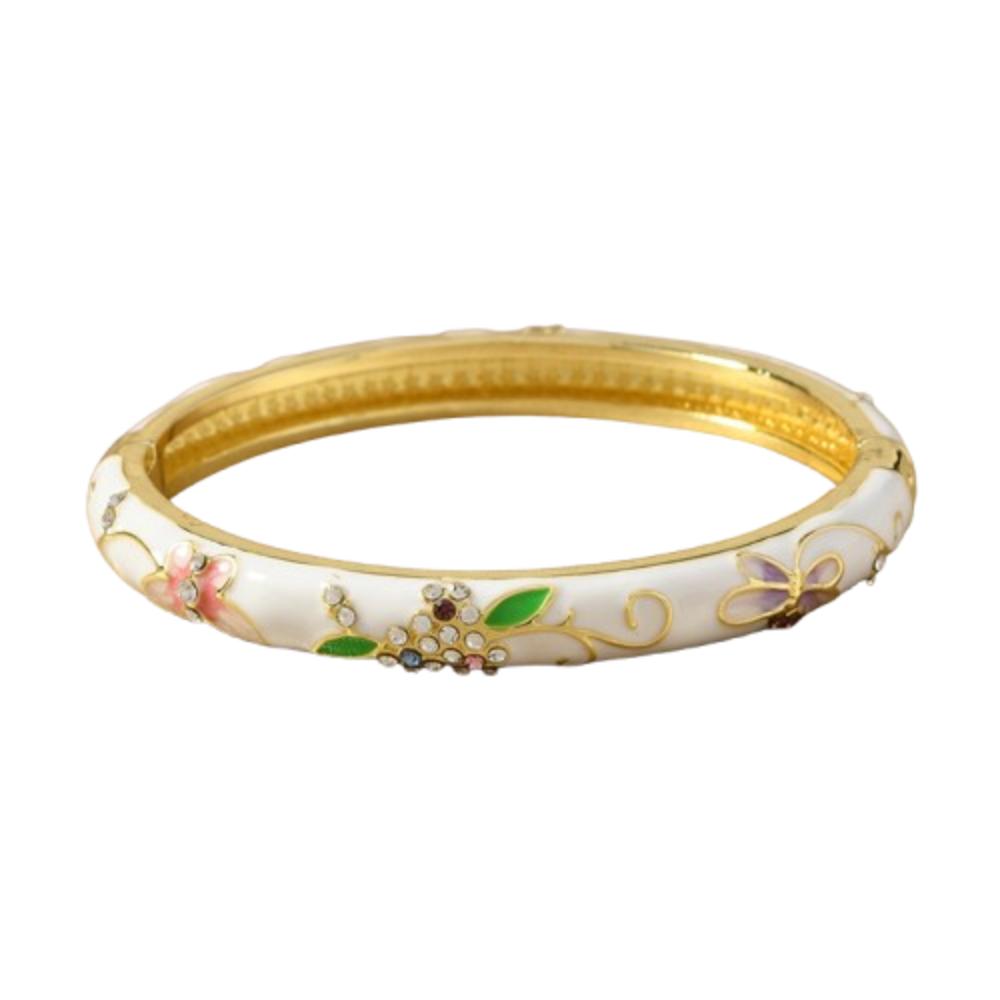 Китайский старинный браслет-перегородка традиционный женский браслет на руку ажурный цветочный браслет для девочек