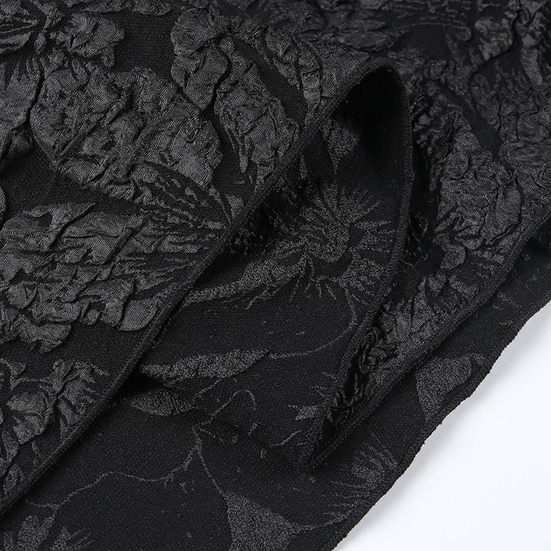 GMXIA Платье-плиссе на Хэллоуин, летний дизайн, однотонное платье-помпадур с перекрестным воротом для женщин