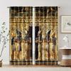 2 шт. Шторы Рулонные шторы Древнеегипетская фреска Машинная стирка Ткань Термоизоляция Универсальные 100% Полиэстер (без