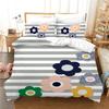 New Bedding Set Print Modern Simple Series Home Textile Bedclothes Microfiber Fabric Beddings Cute Single 140x210cm BedCover