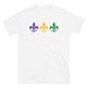 Футболка унисекс с коротким рукавом Fleur-de-lis Mardi Gras New Orleans Жирный вторник
