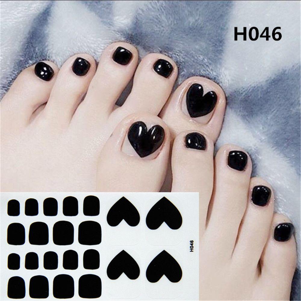 Full Cover for Nails Toe Nail Art Toe Nail Wraps Fake Nails Stickers Nail Strips Toe Nail Stickers