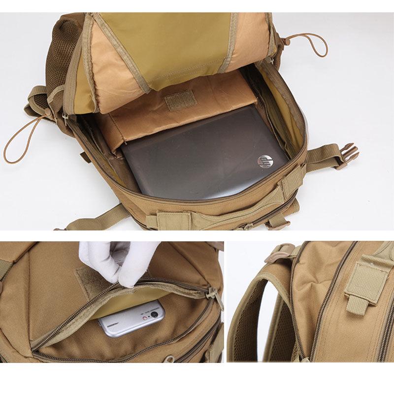 50L Camping Tactical Military Waterproof Backpacks Camo Hiking Outdoor Shoulder Bag