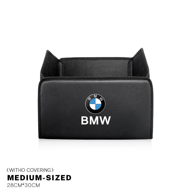 CDKO4 Leather Car Trunk Collapsible Organizer Foldable Storage Box For BMW X1 X2 X3 X5 X4 X6 X7 G30 G20 G32 G11 G12 F40 F30 Stickers