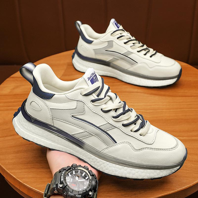 Модные кроссовки из натуральной кожи для мужчин и женщин - Размер 45, Универсальные для осени и зимы