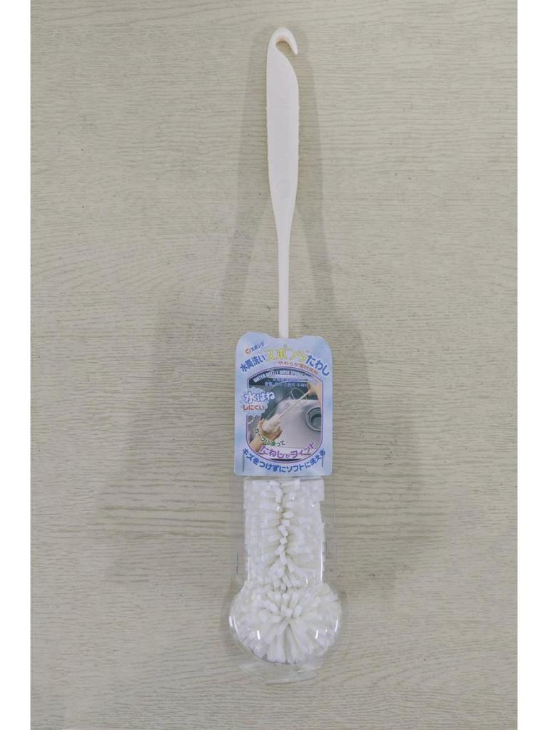 Японская нано-губчатая щетка для бутылок KOMEKI - удлиненная ручка для глубокой очистки чайников