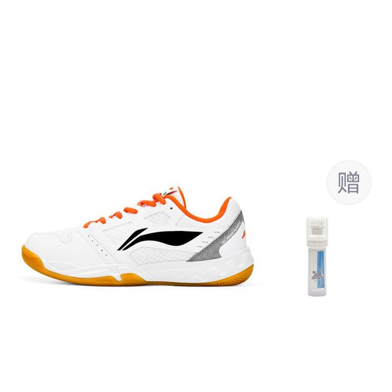 Li Ning Легкое Перо Износостойкие Низкие Бадминтонные Кроссовки Унисекс Белый Черный AYTT023-3