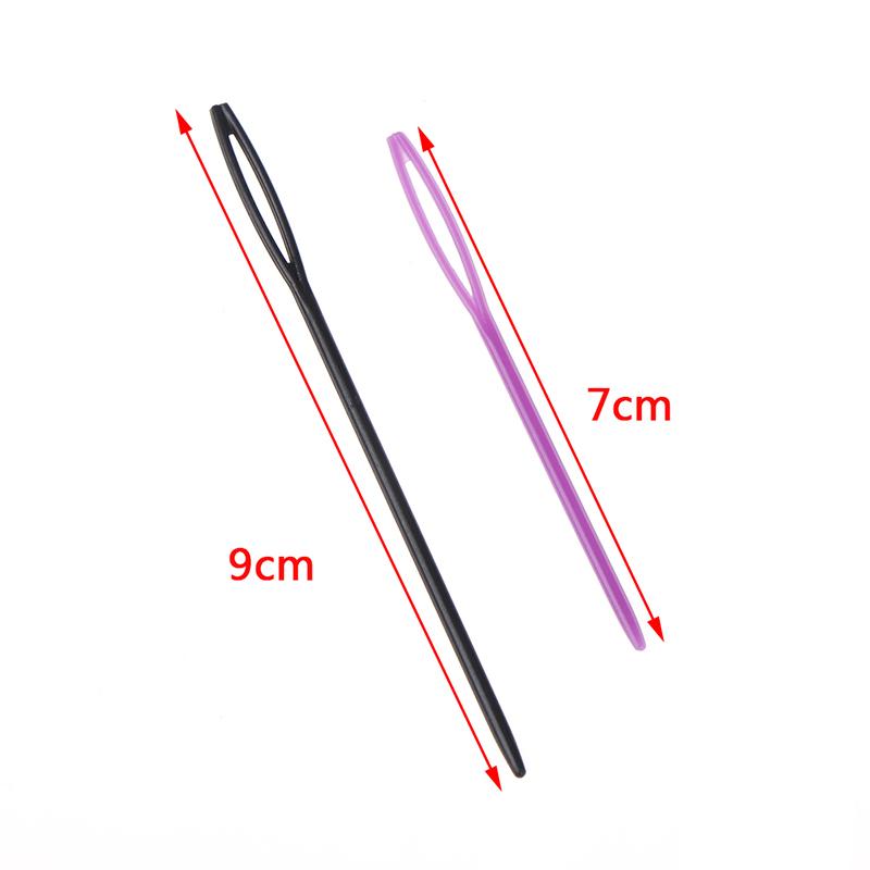 10 шт. Пластиковый крючок для вязания, безопасная детская игла для вязания, плетение, шитье, вышивка крестом, бодкин, свитер, шарф