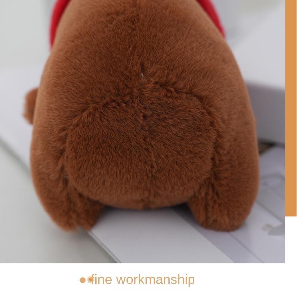 Многоцветный плюшевый брелок капибара, милая игрушка, головной убор, кукла капибара, подарок на день рождения