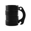 500ml Ceramic Cup Creative Large Capacity Novelty Mug Tire Shaped Cup Office Home Coffee Breakfast Mug Creative Handle Drinkware