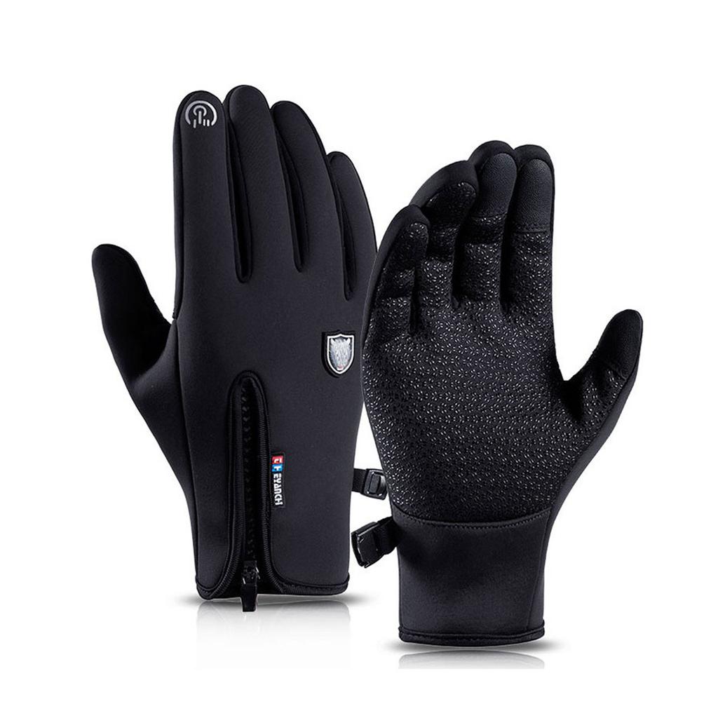 Touchscreen Fleece Insulated Gloves, Thermal Windproof Snow-Proof Warm Gloves Winter Sports Ski Riding Bike Mittens