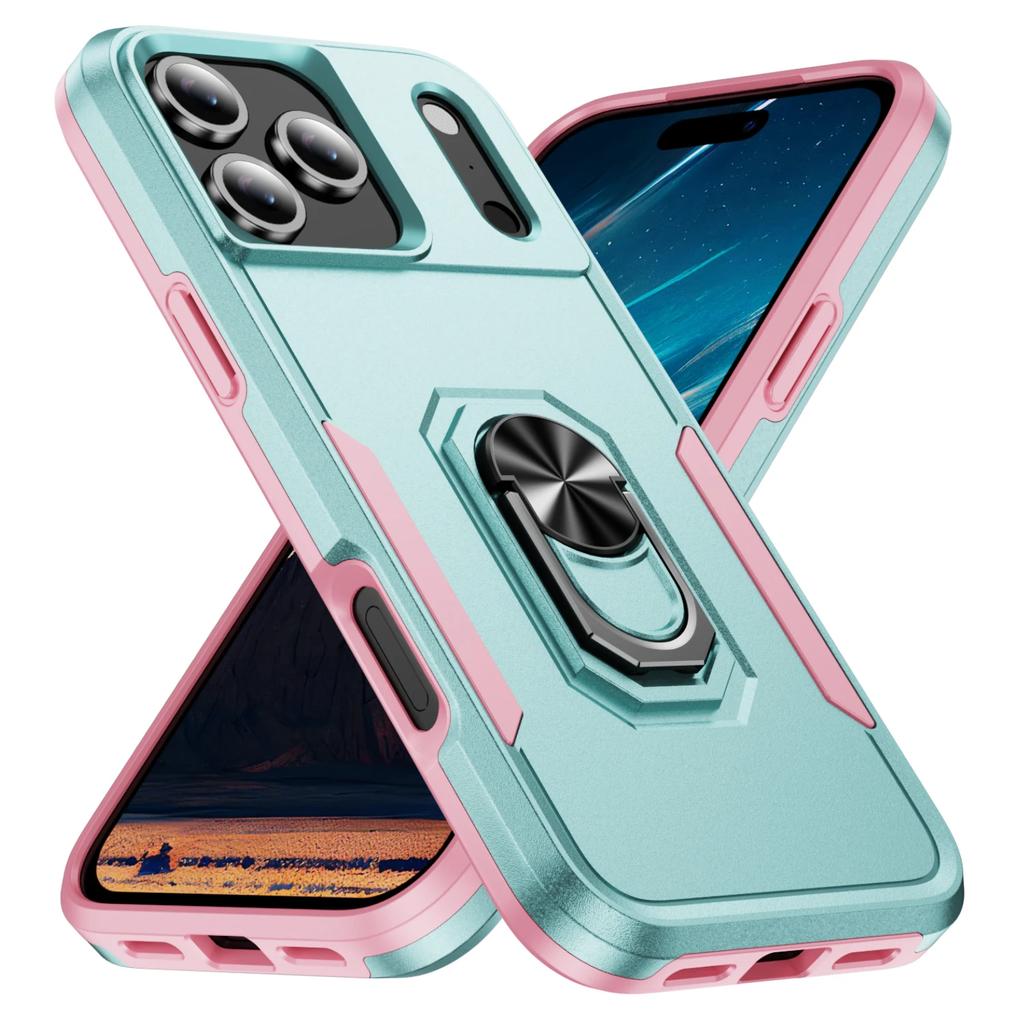 New Metal Stand Military Grade Case For For Iphone 17 Pro Max Armor Cover For For Iphone 17 Air 16 15 14 13 12 11 Pro Max Plus 16e Coque