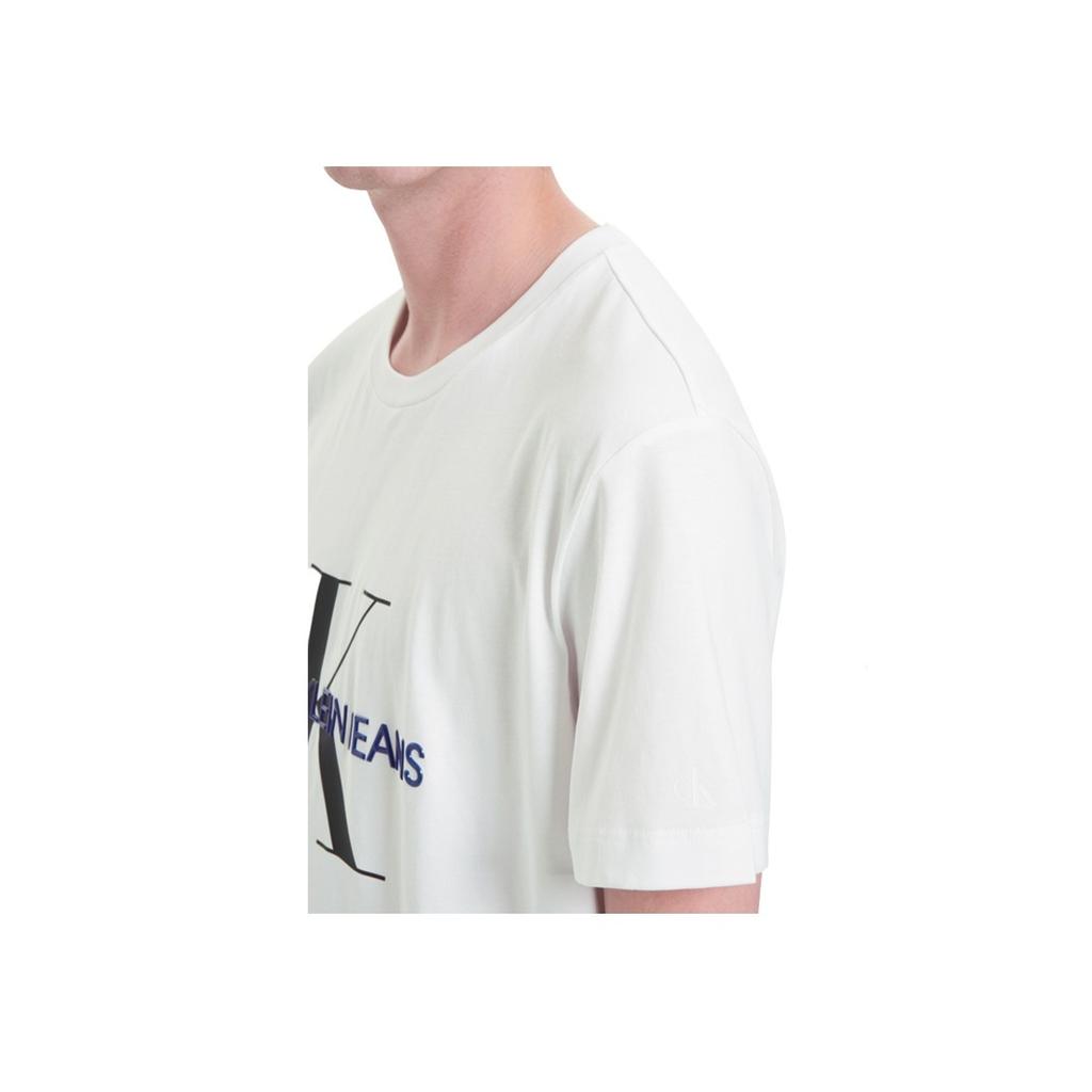 Calvin Klein Logo 3D Jelly Print Crew Neck Short Sleeve T-Shirt Men Tops White J317896