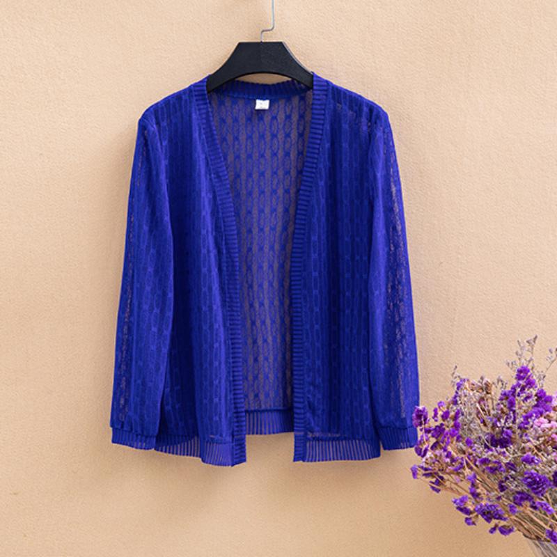 Короткий кружевной кардиган, летняя тонкая куртка, защитная рубашка от солнца, рубашка с кондиционером, шаль