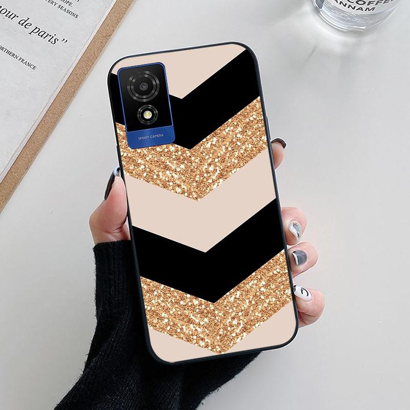 For TCL 501 Case Fashion Soft Silicone Back Cases for TCL 501 T433D Phone Cover TCL501 etui Fundas