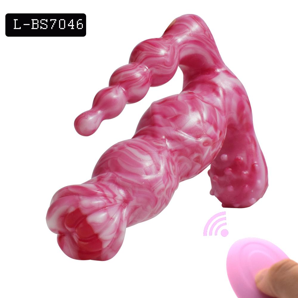 Wireless Remote Vibrator Wearable Monster Dildo Prostate Massager Masturbator Vibrating Butt Plug for Women Couple Sex Toys