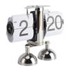 Retro Digital Flip Down Clock Flip Desk Clock Mechanical Battery Powered Home Office Decor 2 Legs 12 Hour
