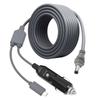5.3 Meters 17.4FT Satellite DC Power Cable 18AWG USB C Lighter To DC Power Cord 5.5x2.1mm for Mini