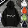 European and American Hot Casual Versatile Letters Loose Hooded Trendy Women's Clothing