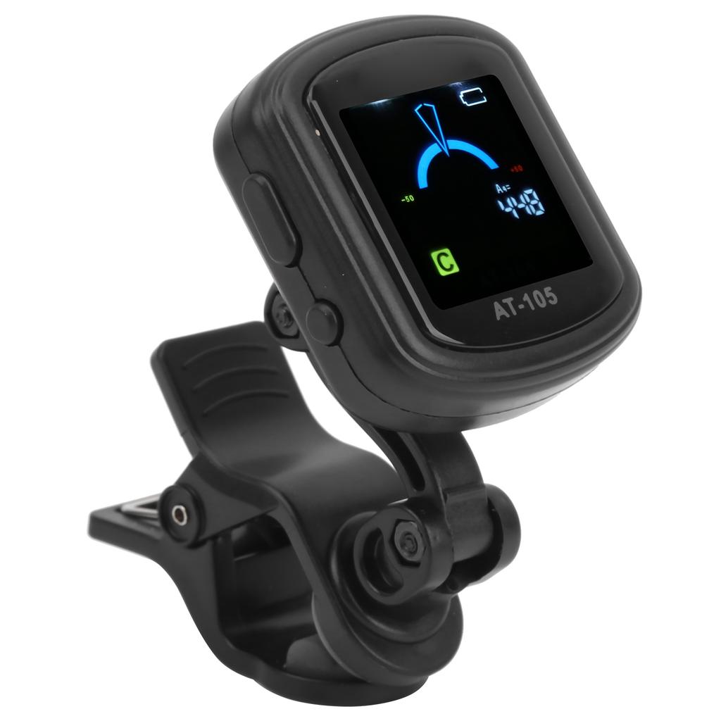 Тюнер-прищепка Aroma Tuner 12 Гитара Равнотемперированный Аккумуляторный 110 мАч Встроенный Аккумулятор At105
