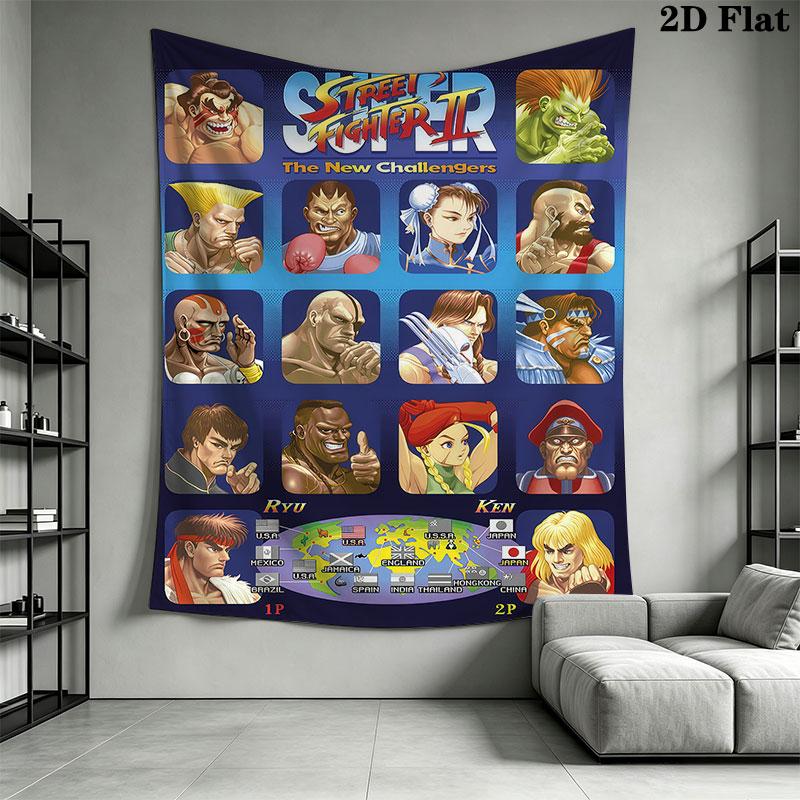 SF4 Wall Hanging Printed Fabric Blanket Decorative Tapestries for Bedroom Living Room Home Decor