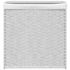 VidaXL Panier à linge avec 2 sections blanc 53x35x57 cm résine tressée 372038