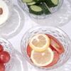 Минималистичная стеклянная салатница