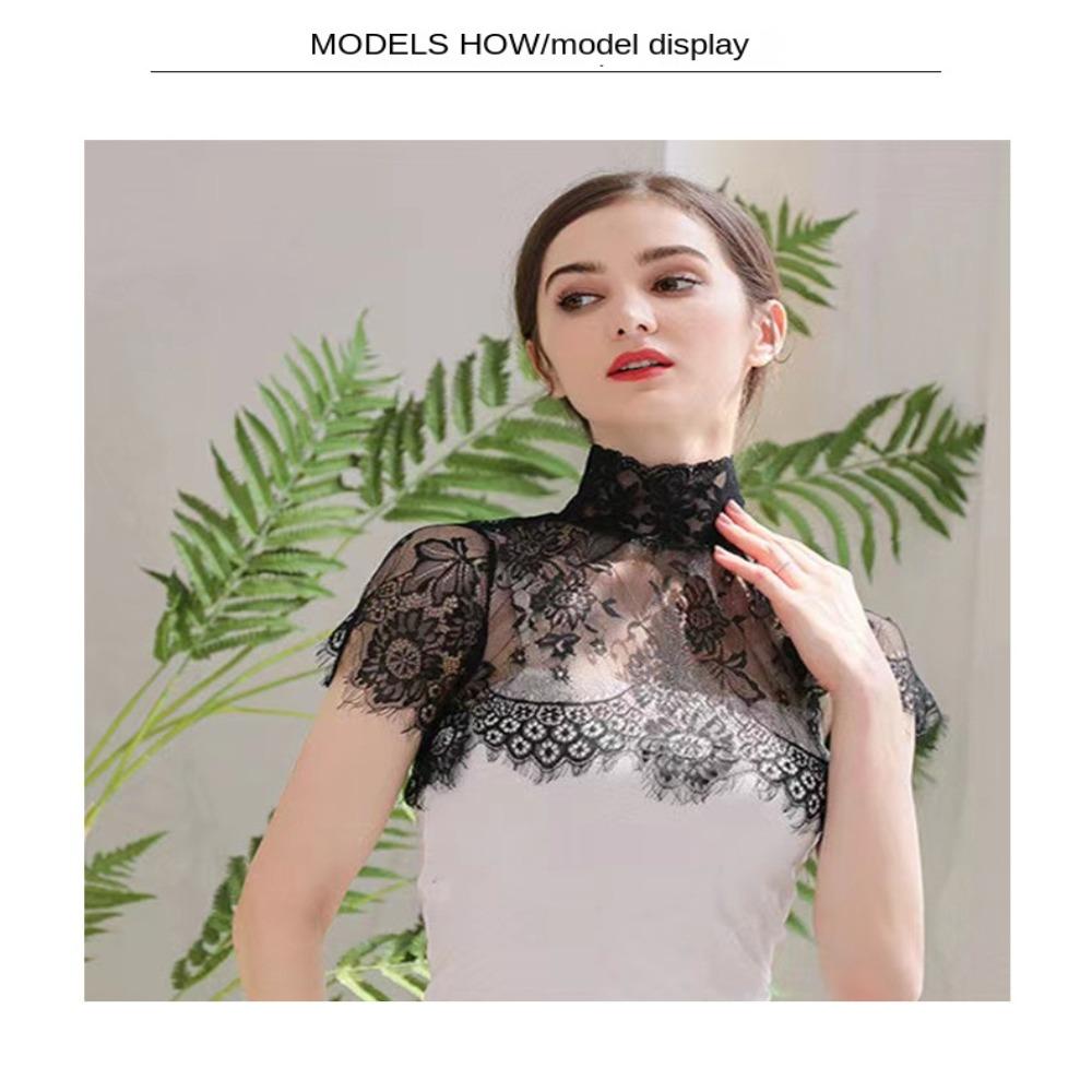 Clothes Accessories Shirt Fake Collar Embroidered Blouse Detachable Collar Women Lady