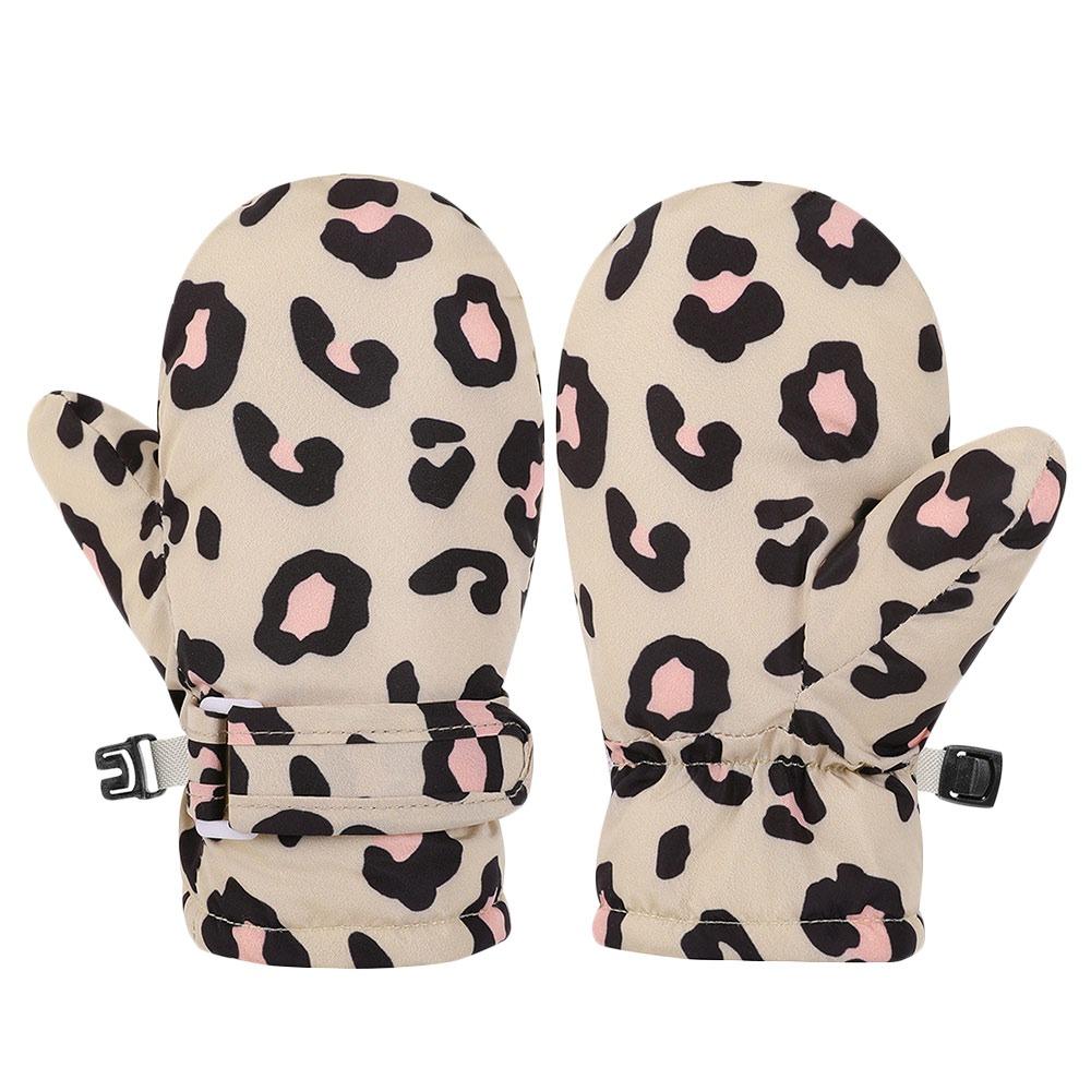 Warm Children Skiing Gloves Windproof Cycling Gloves Cute Mittens for Girls Boys