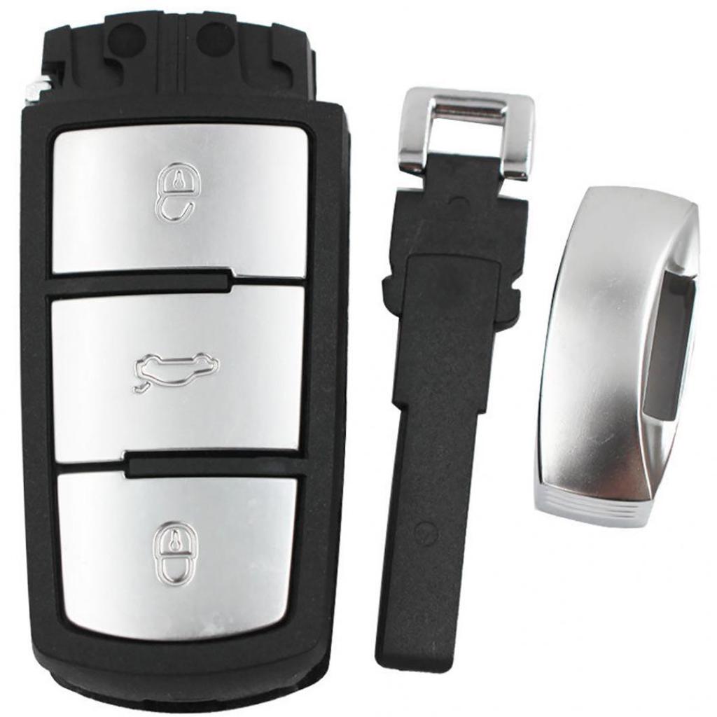 3 Buttons Car Key Spare Case Blank Shell For VW B6 Magotan