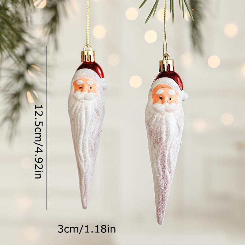 2 шт. Дед Мороз Детские подарки Рождественское подвесное украшение Товары для вечеринки Рождественские шары Фестиваль Доступно несколько вариантов