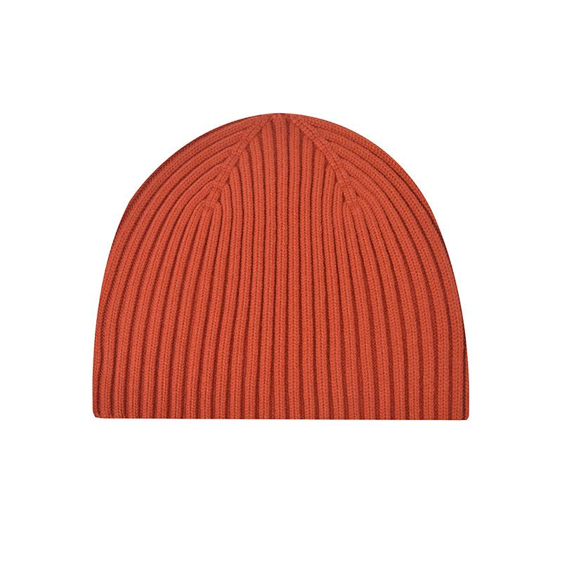 New Knitted Hat for Autumn/Winter Season Thickened Warm Cycling Ear-Warming Beanie Solid-Colour Knitted Hat
