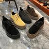 2025 Новые осенние мужские повседневные кожаные туфли высокого класса в британском стиле на толстой подошве