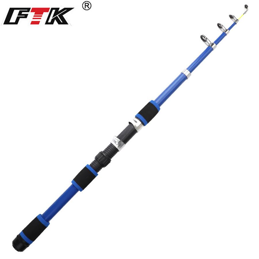 FTK Fibreglass Fishing Rod 1.8M/5.9FT Outdoor Sports Travel Telescopic Fishing Rod Portable Fishing Rod Christmas Gift