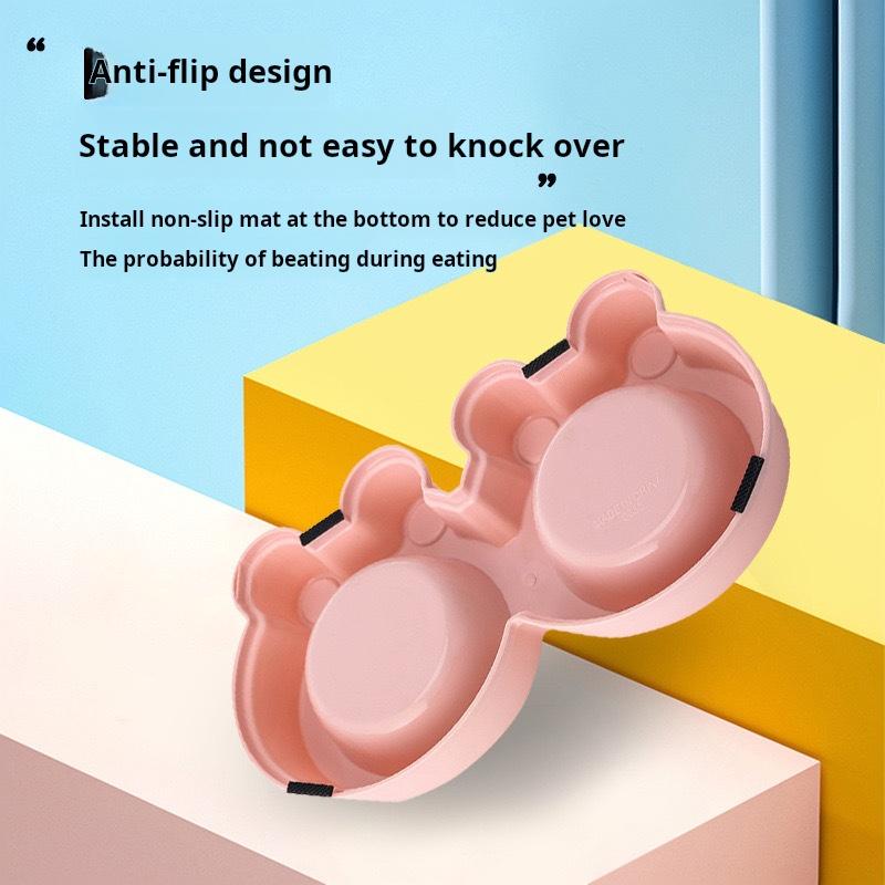 Хорошая поилка для домашних животных, аксессуары для собак, принадлежности для кормления из нержавеющей стали, миска для домашних животных, кошек, щенков, двойные миски для собак