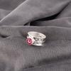 Pink Tourmaline Gemstone Ring, Handmade 925 Solid Sterling Silver Jewelry, Meditation Ring Jewelry For Women