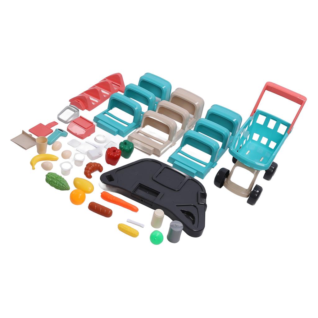 Детский игровой набор «Супермаркет» Игровой набор «Продуктовый магазин» Детская корзина для покупок Игрушки Конфеты Мороженое
