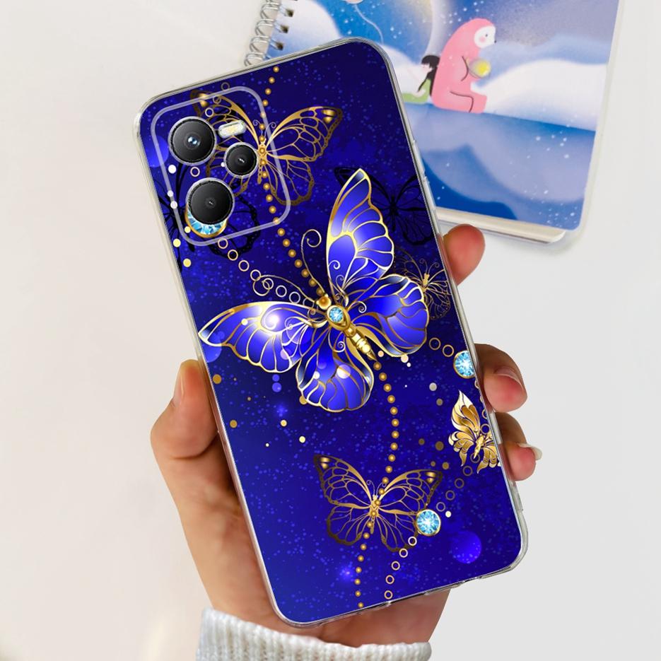 Чехол для Realme C35 RMX3511 Стильный окрашенный чехол Прозрачный силиконовый Мягкий тонкий чехол для телефона Для Realme C35 C 35 RealmeC35 Fundas Shell