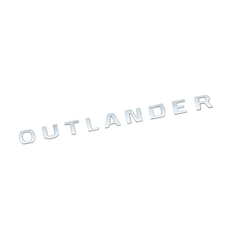 Автомобильная внешняя наклейка OUTLANDER с буквами, логотипом, эмблемой на переднем капоте автомобиля, на заднем багажнике, значок, наклейка, украшение, автоаксессуары