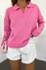 Women's Fashion Pullover Long Sleeve Sweaters Autumn and Winter Casual Knitted Top T-shirt One Size SL