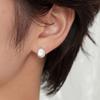 Geegee [silver925] Smooth Cobbles Earring (2color)
