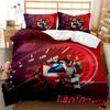 Dirt Bike Bedding Sets Motocross Racer Duvet Cover Set 3 Piece Boys Comforter Cover Set,Kids Extreme Sports Style Bedding Set