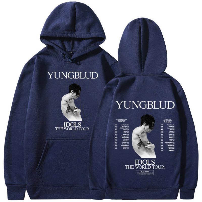 Yungblud IDOLS The World Tour 2025 Merch Hoodies Fan Gift Men Women Clothing Music Hip Hop Sweatshirts Oversized Casual Pullover