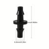 100pcs 4/7 Dual Hook Micro Irrigation Barbed Connectors For Garden Field Watering Gardening Accessories