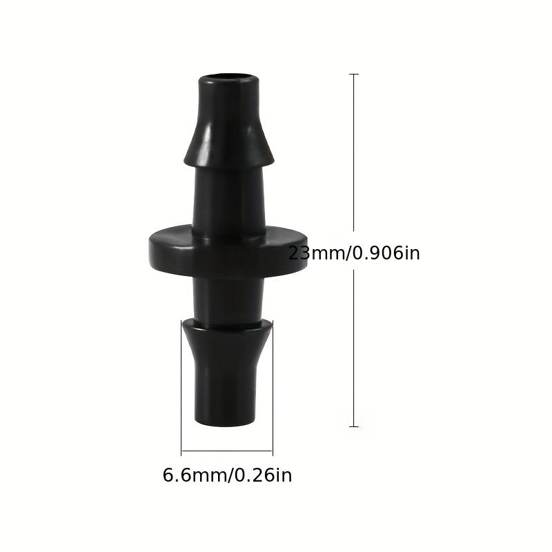 100pcs 4/7 Dual Hook Micro Irrigation Barbed Connectors For Garden Field Watering Gardening Accessories