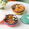 500ml Stainless Steel Lunch Box for Kids Dinosaur Compartmentalized Heated Water Insulation Children's Cutlery Food Containers