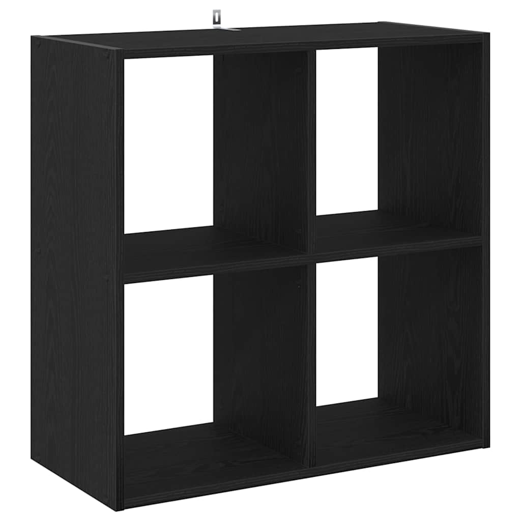 Bookshelf Black Oak Effect 68.5 x 32 x 68.5 cm